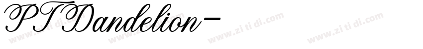 PT Dandelion字体转换